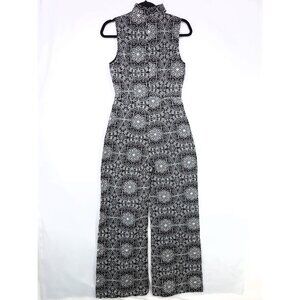 The Hippie Shake Jumpsuit Size 4 Wide Leg Floral Embroider Detail Retro 70's